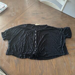 Pink Republic crop short sleeve top size L